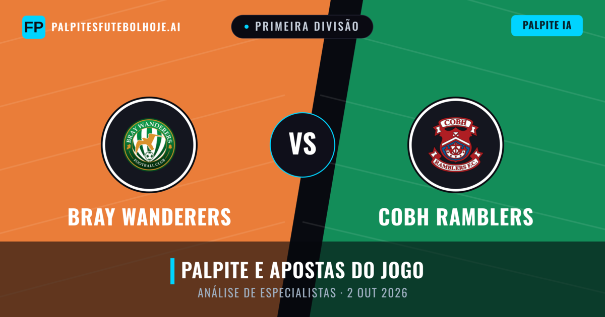 Bray Wanderers vs Cobh Ramblers — prognóstico e prévia do jogo