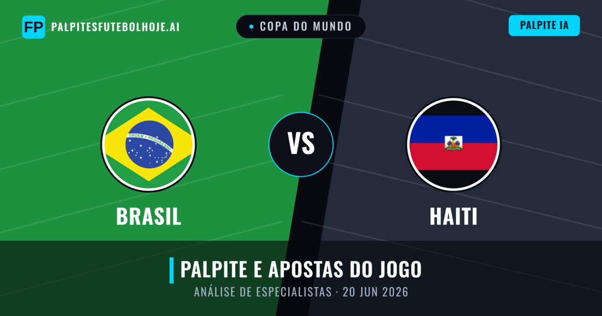 Brasil vs Haiti — prognóstico e prévia do jogo