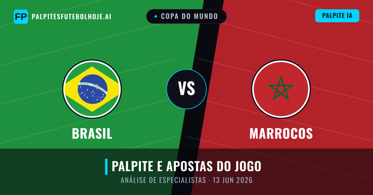 Brasil vs Marrocos — prognóstico e prévia do jogo