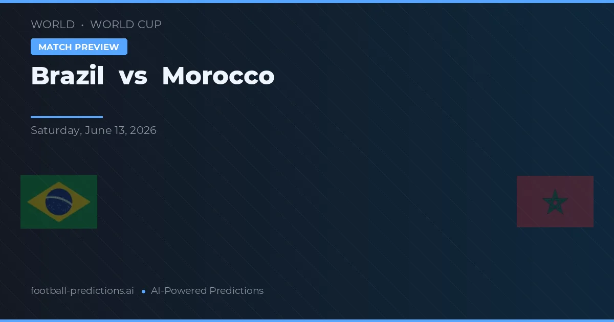 Brasil vs Marrocos — prognóstico e prévia do jogo