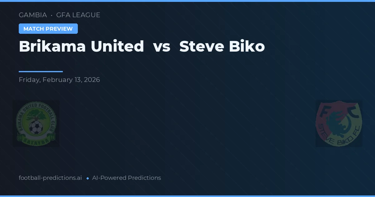 Brikama United vs Steve Biko — prognóstico e prévia do jogo