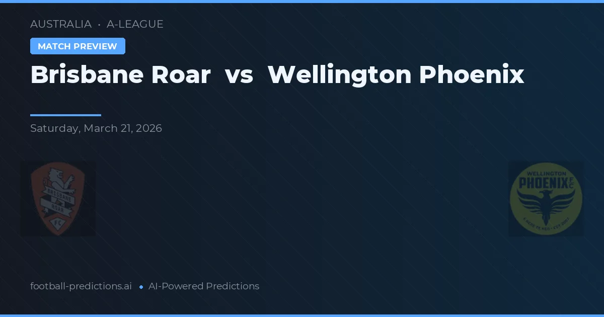 Brisbane Roar vs Wellington Phoenix — prognóstico e prévia do jogo