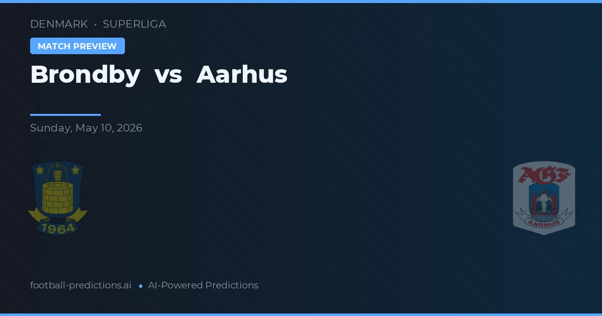 Brøndby vs Aarhus — prognóstico e prévia do jogo
