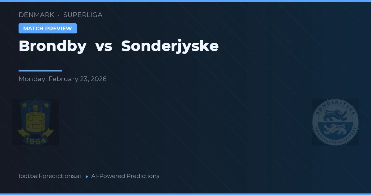 Brøndby vs Sønderjyske — prognóstico e prévia do jogo