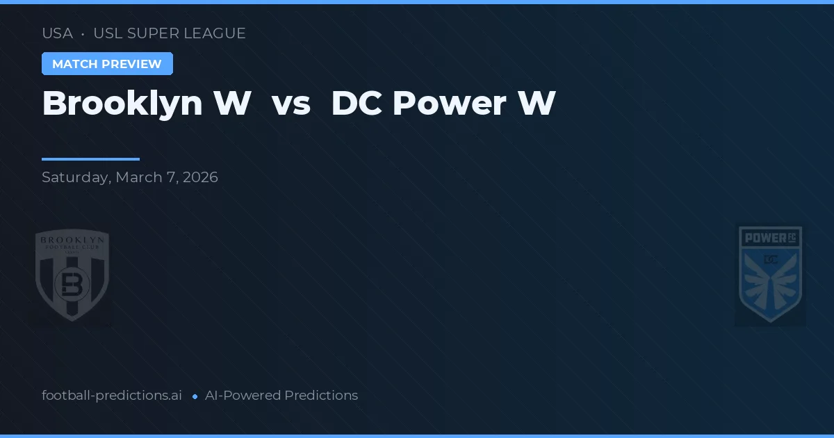 Brooklyn W vs DC Power W — prognóstico e prévia do jogo