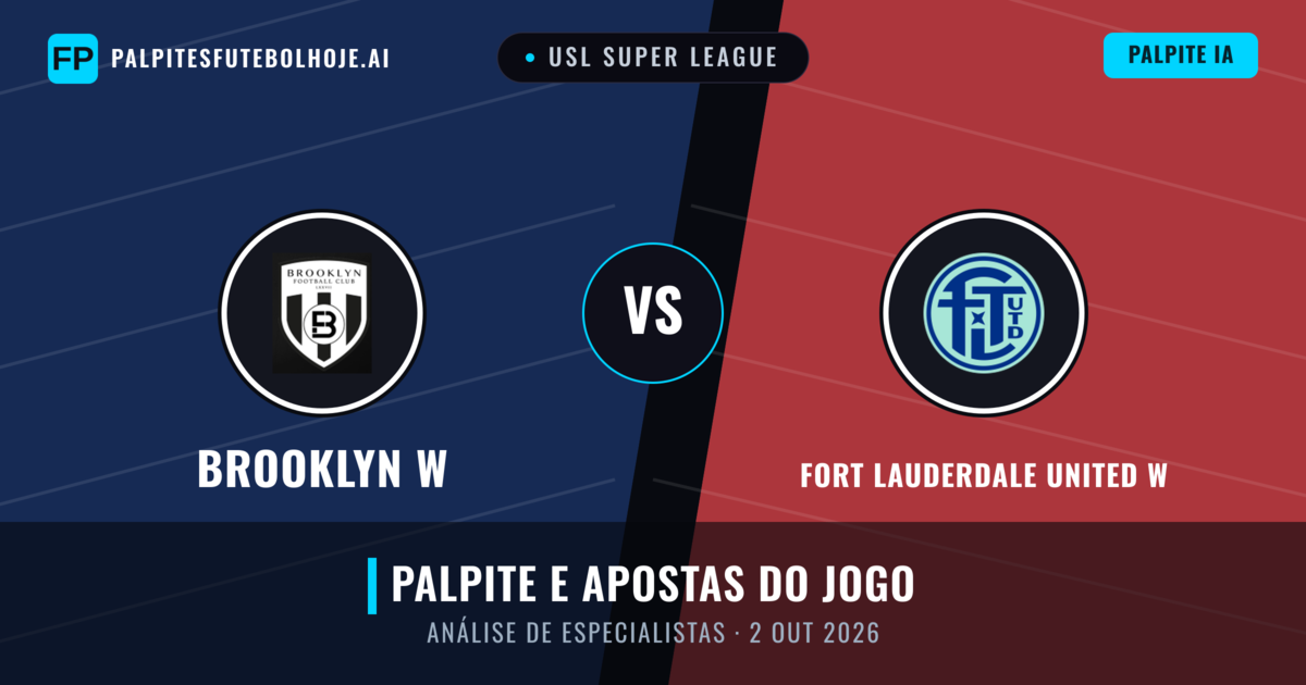Brooklyn W vs Fort Lauderdale United W — prognóstico e prévia do jogo