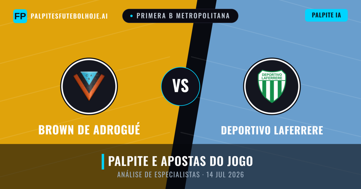 Brown de Adrogué vs Deportivo Laferrere — prognóstico e prévia do jogo