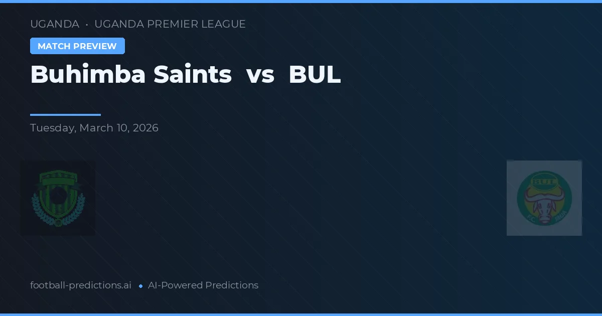 Santos Buhimba vs BUL — prognóstico e prévia do jogo