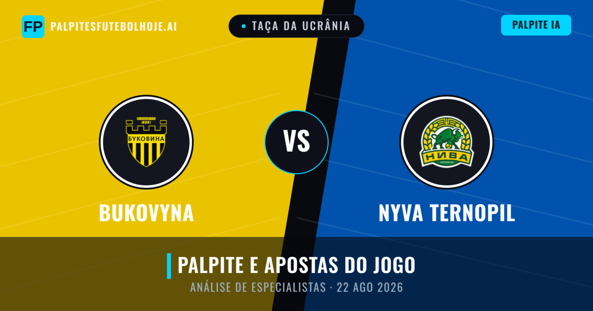 Nyva Ternopil vs Bukovyna — prognóstico e prévia do jogo