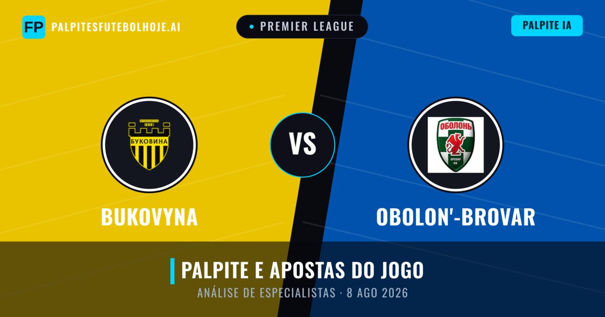 Bukovyna vs Obolon'-Brovar — prognóstico e prévia do jogo