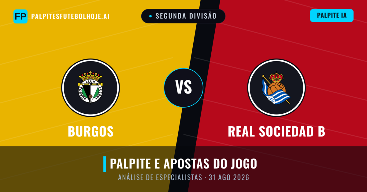 Burgos vs Real Sociedad B — prognóstico e prévia do jogo