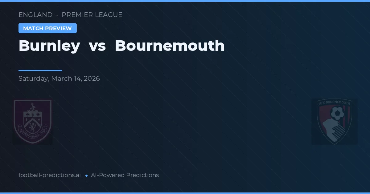 Burnley vs Bournemouth — prognóstico e prévia do jogo