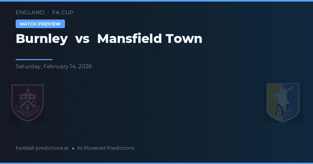 Burnley vs Mansfield Town — prognóstico e prévia do jogo