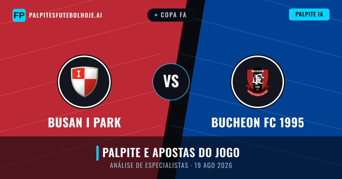 Busan I Park vs Bucheon FC 1995 — prognóstico e prévia do jogo