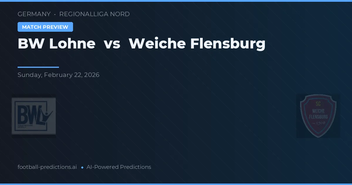 BW Lohne vs Weiche Flensburg — prognóstico e prévia do jogo