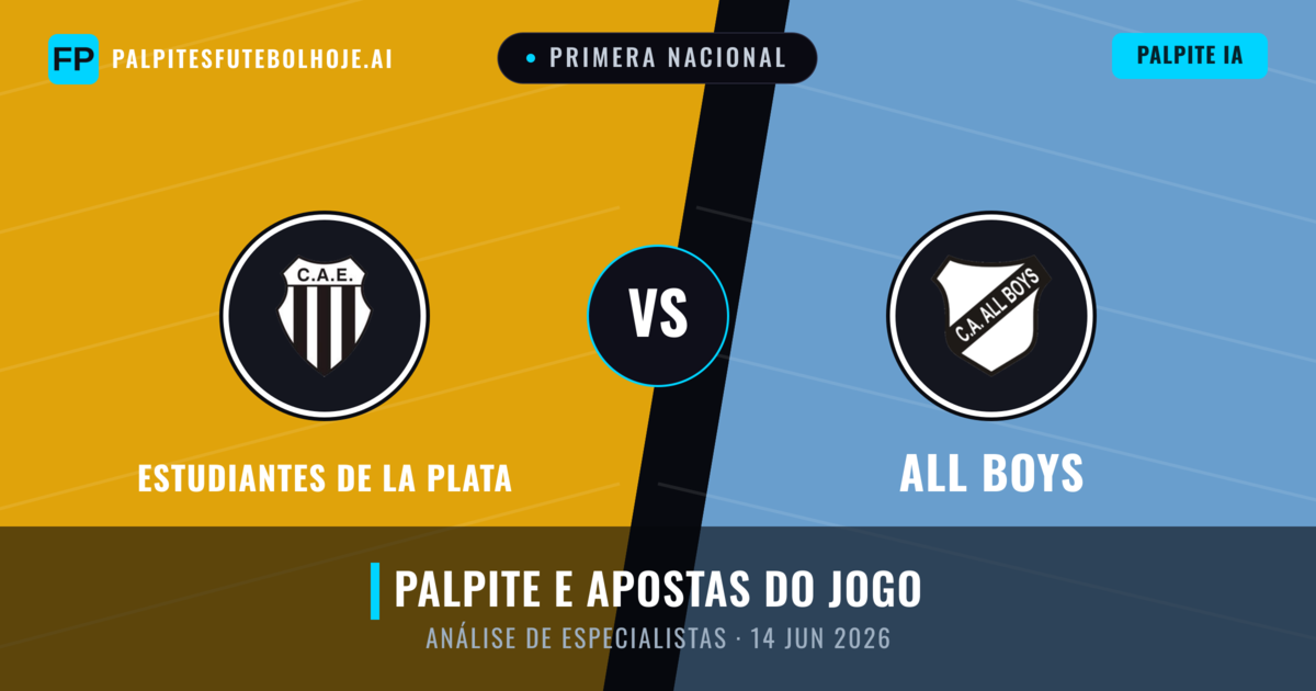 Estudiantes de La Plata vs All Boys — prognóstico e prévia do jogo