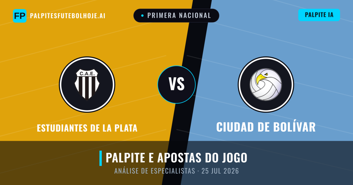 Estudiantes de La Plata vs Ciudad de Bolívar — prognóstico e prévia do jogo