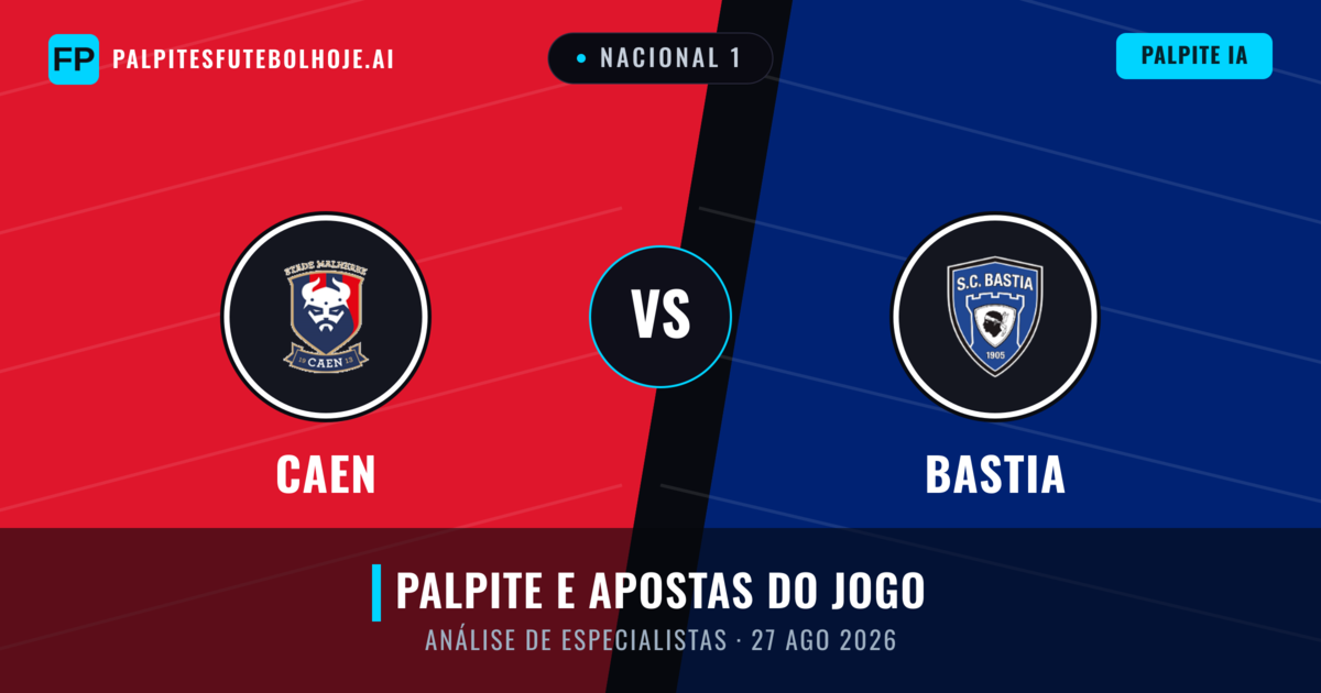Caen vs Bastia — prognóstico e prévia do jogo