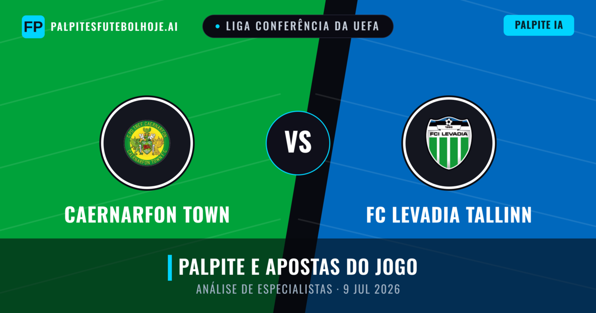 Caernarfon Town vs FC Levadia Tallinn — prognóstico e prévia do jogo