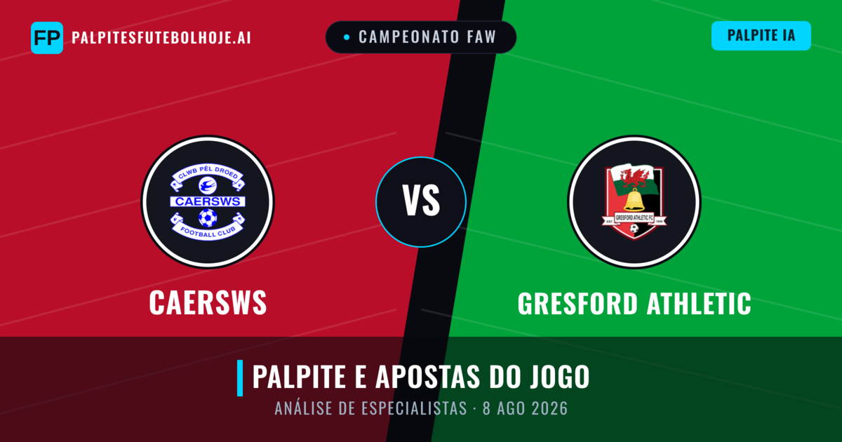 Caersws vs Gresford Athletic — prognóstico e prévia do jogo