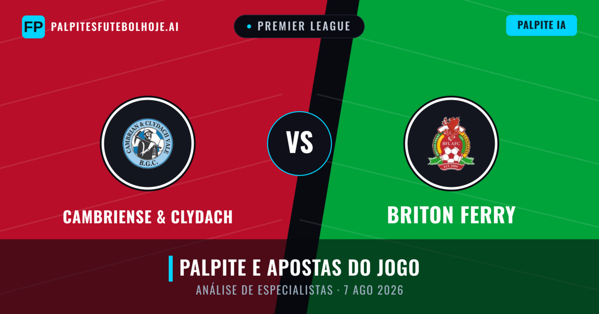 Cambriense & Clydach vs Briton Ferry — prognóstico e prévia do jogo