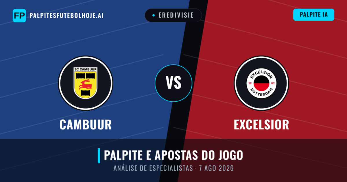 Cambuur vs Excelsior — prognóstico e prévia do jogo