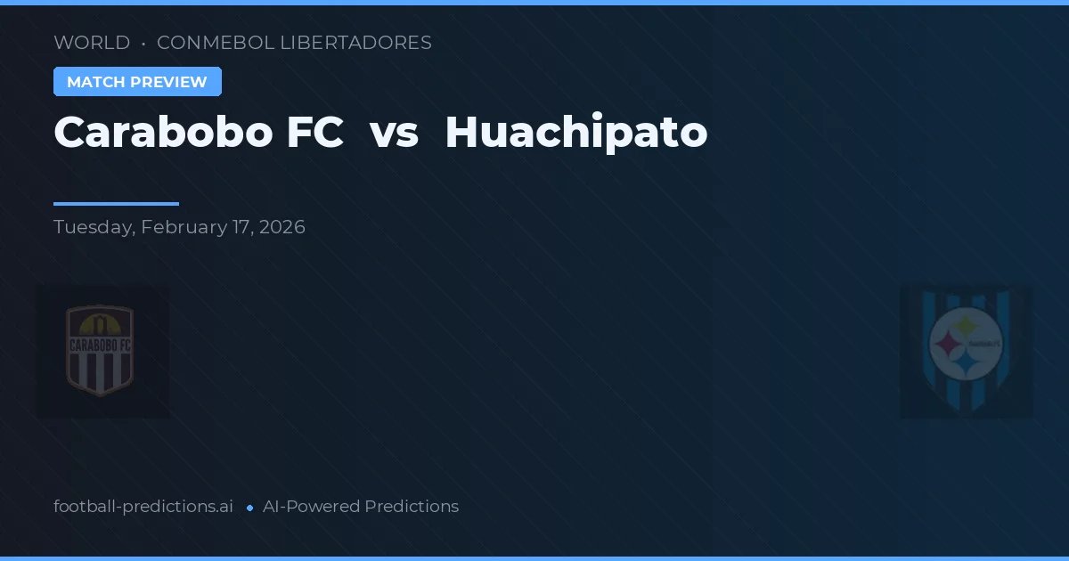 Carabobo FC vs Huachipato — prognóstico e prévia do jogo