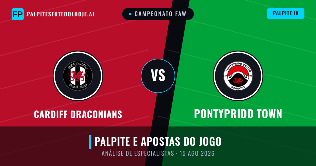 Cardiff Draconians vs Pontypridd Town — prognóstico e prévia do jogo