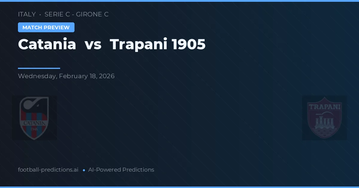 Catania vs Trapani 1905 — prognóstico e prévia do jogo