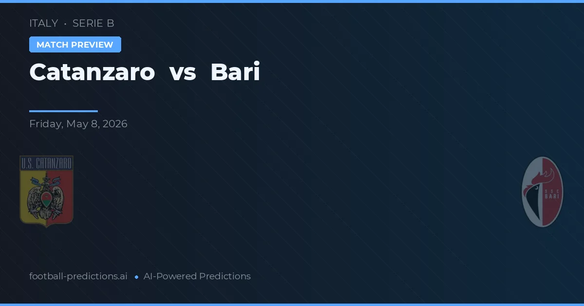 Catanzaro vs Bari — prognóstico e prévia do jogo