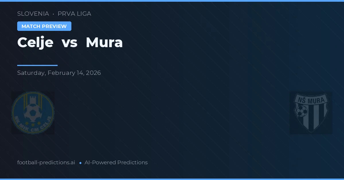 Celje vs Mura — prognóstico e prévia do jogo