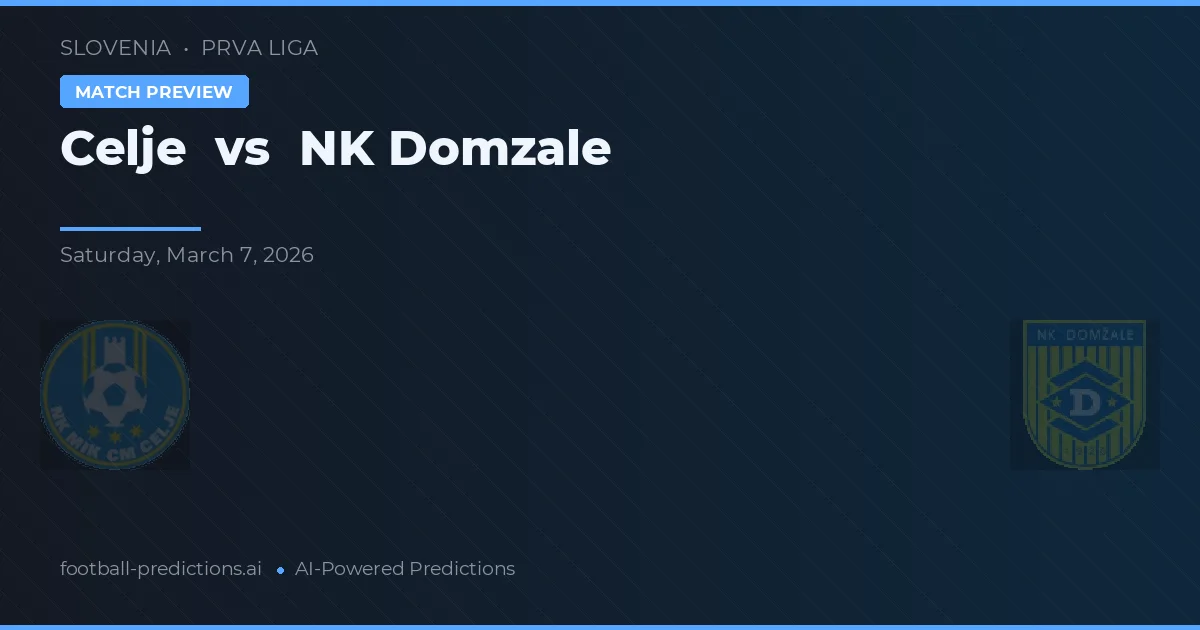 Celje vs NK Domžale — prognóstico e prévia do jogo