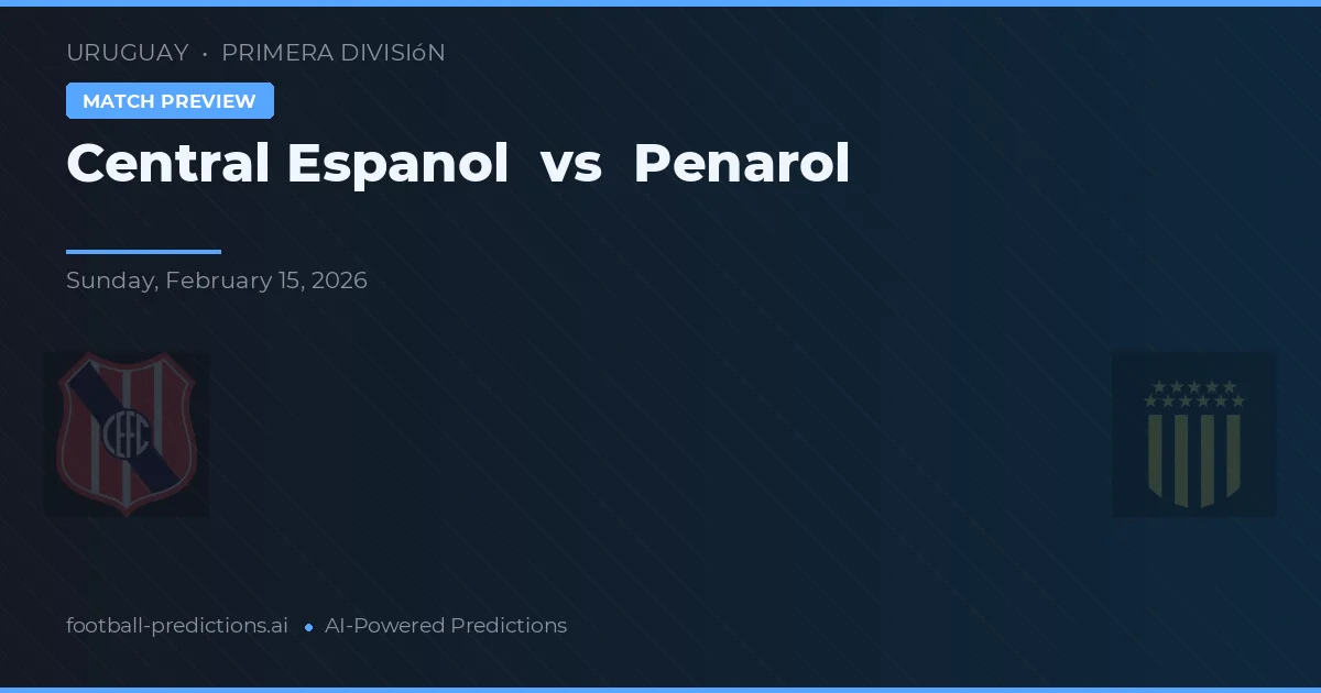 Central Español vs Peñarol — prognóstico e prévia do jogo