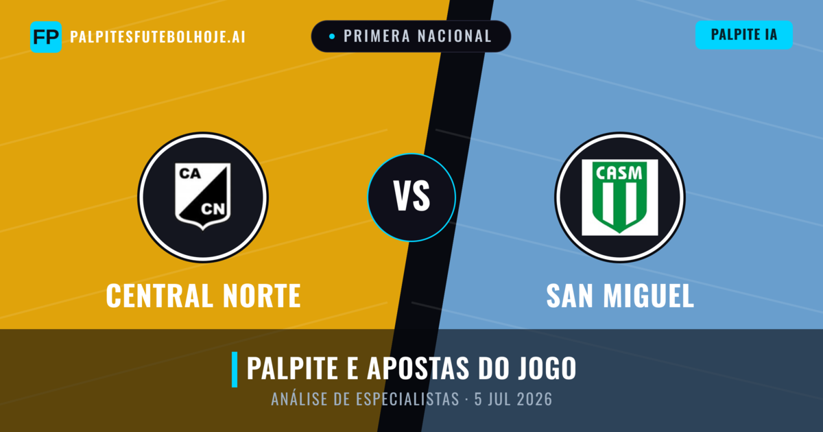 Central Norte vs San Miguel — prognóstico e prévia do jogo