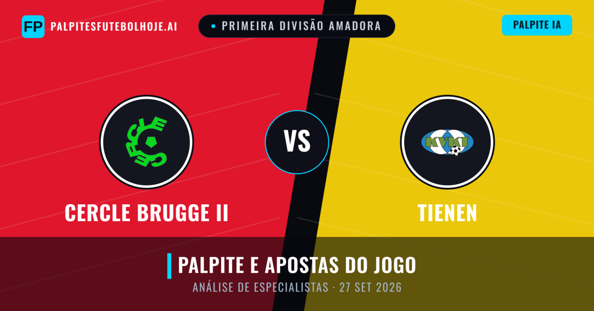 Cercle Brugge II vs Tienen — prognóstico e prévia do jogo