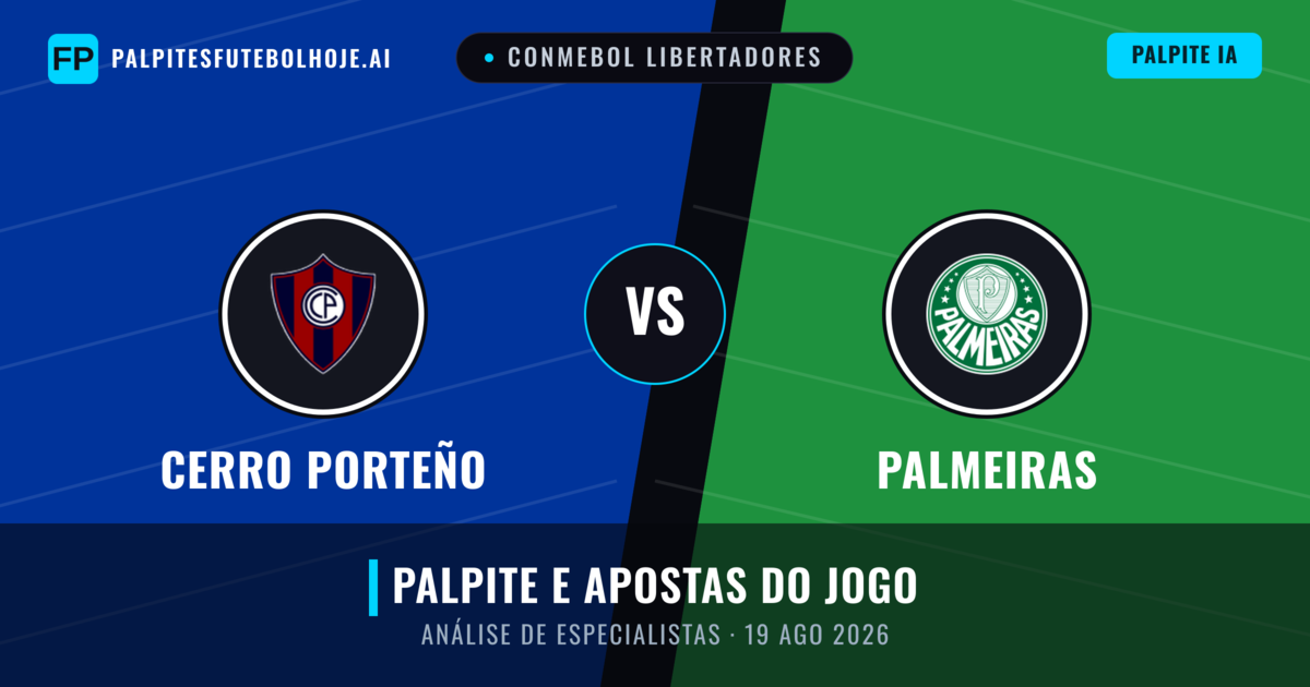 Cerro Porteño vs Palmeiras — prognóstico e prévia do jogo