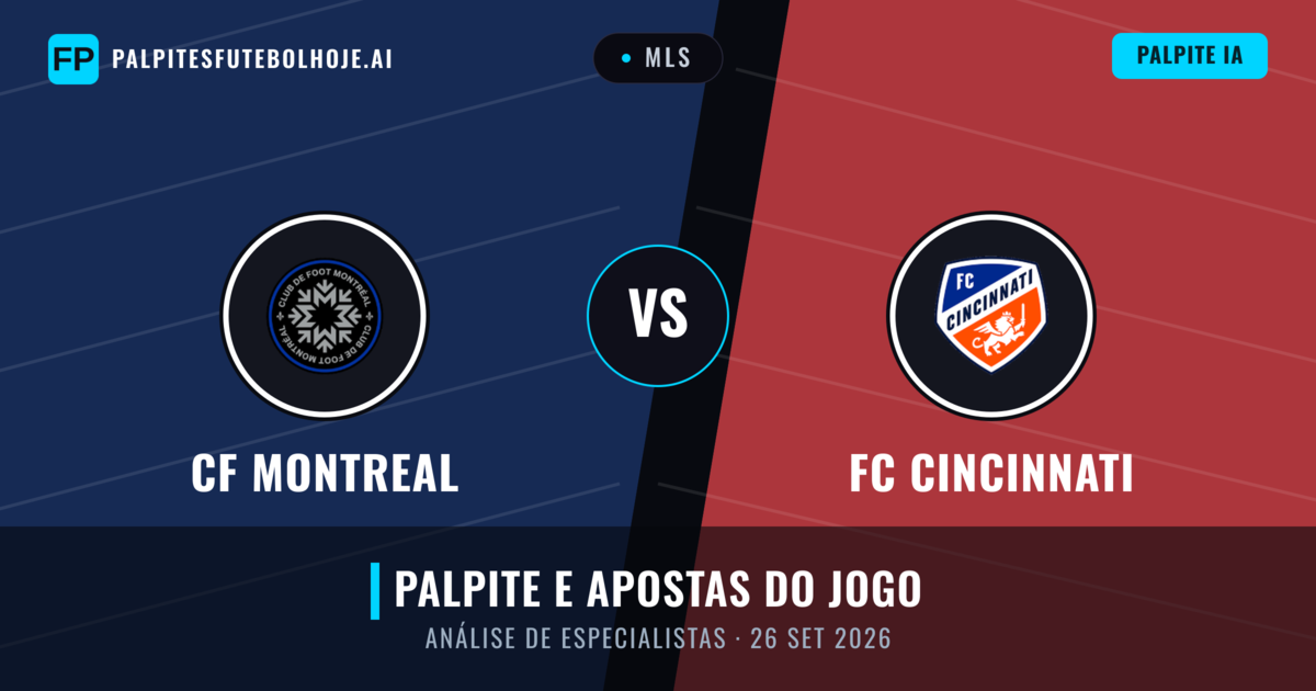 CF Montreal vs FC Cincinnati — prognóstico e prévia do jogo