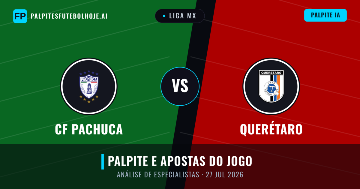CF Pachuca vs Querétaro — prognóstico e prévia do jogo