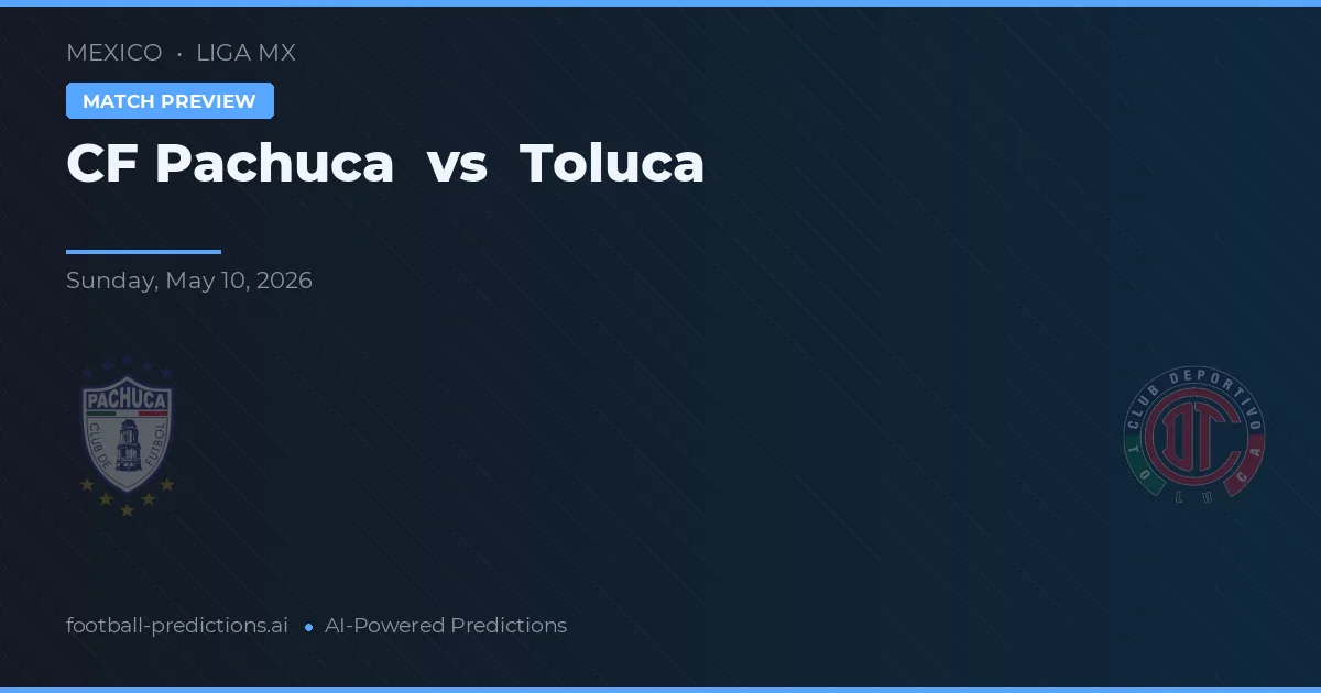 CF Pachuca vs Toluca — prognóstico e prévia do jogo