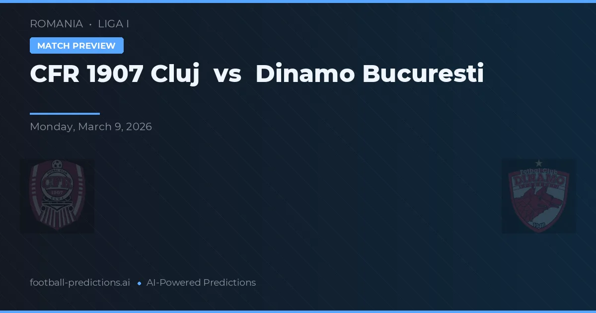 CFR Cluj vs Dinamo de Bucareste — prognóstico e prévia do jogo