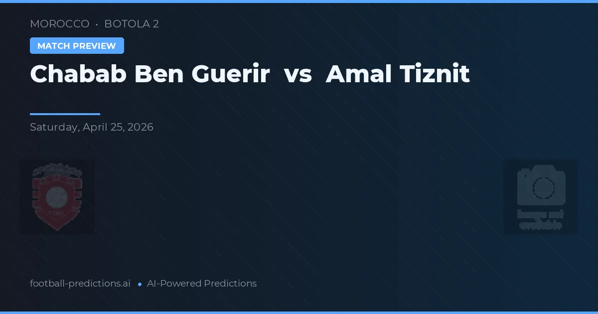 Chabab Ben Guerir vs Amal Tiznit preview