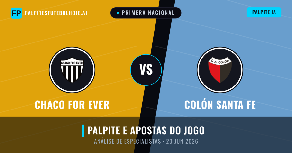 Chaco For Ever vs Colón Santa Fe — prognóstico e prévia do jogo