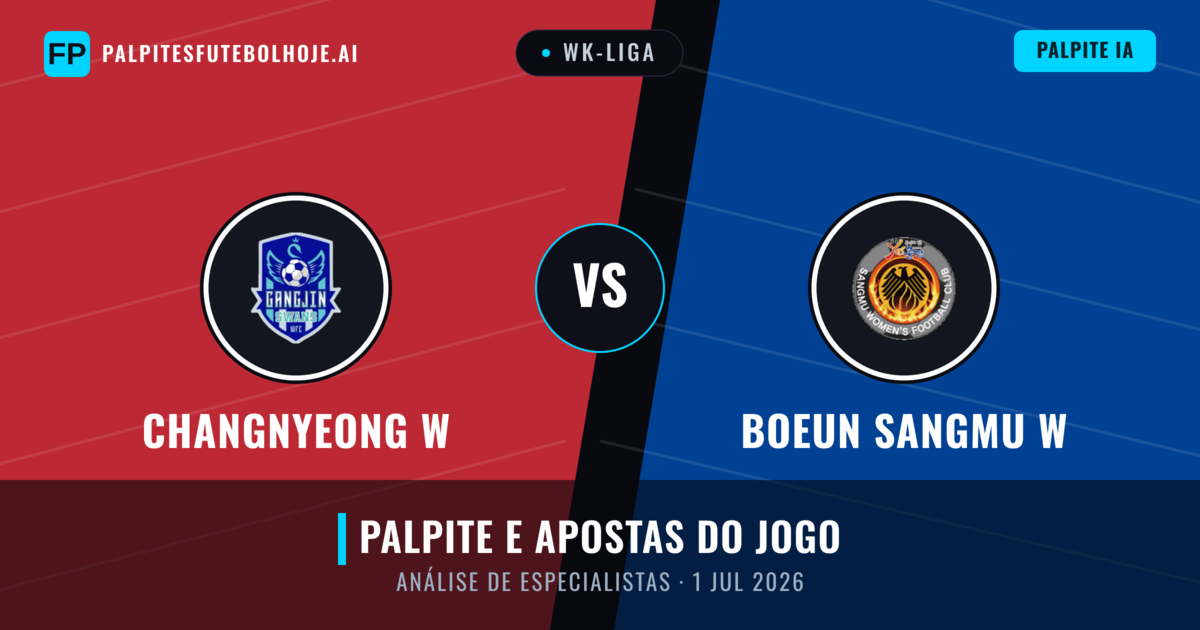Changnyeong W vs Boeun Sangmu W — prognóstico e prévia do jogo