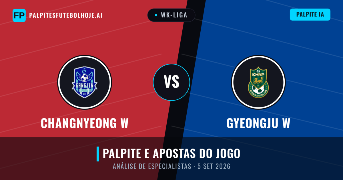 Changnyeong W vs Gyeongju W — prognóstico e prévia do jogo