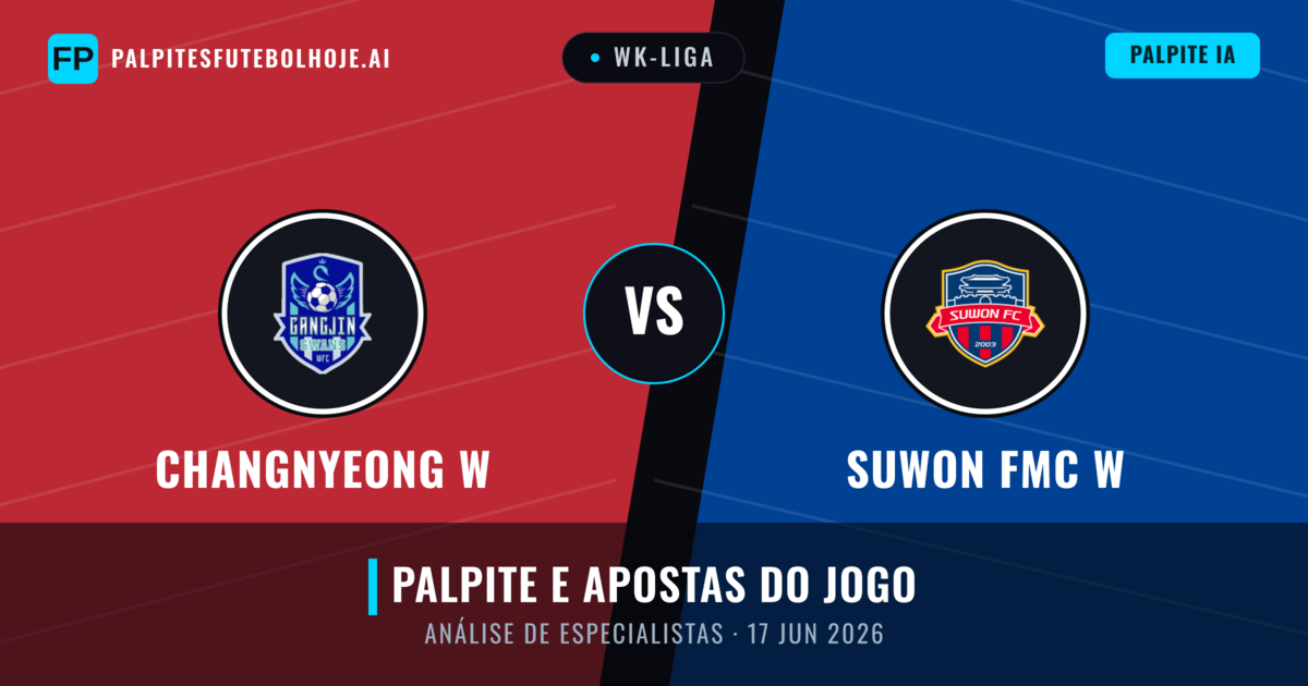 Changnyeong W vs Suwon FMC W — prognóstico e prévia do jogo