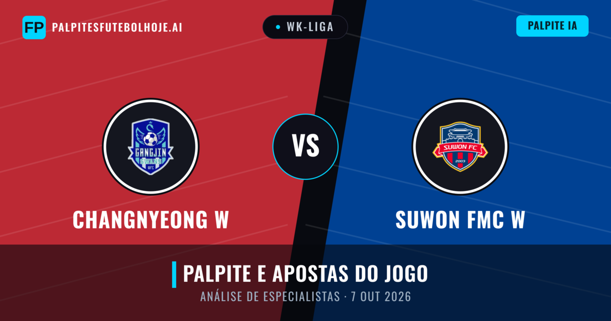 Changnyeong W vs Suwon FMC W — prognóstico e prévia do jogo