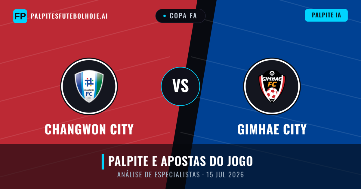 Changwon City vs Gimhae City — prognóstico e prévia do jogo