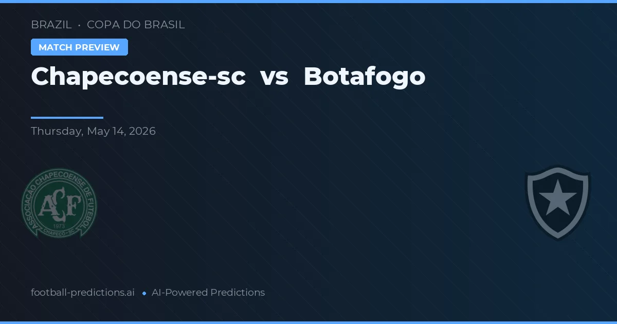 Chapecoense vs Botafogo — prognóstico e prévia do jogo