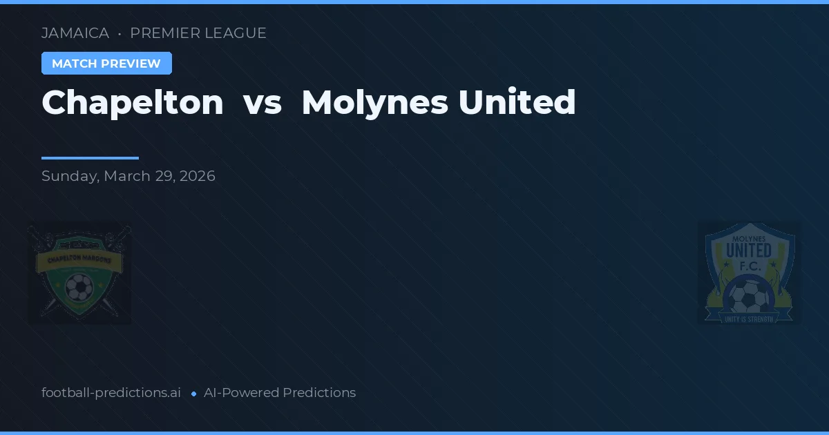 Chapelton vs Molynes United — prognóstico e prévia do jogo