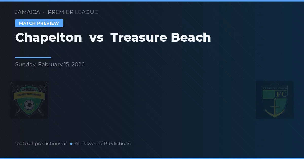 Chapelton vs Treasure Beach — prognóstico e prévia do jogo